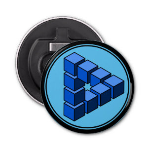 Décapsuleur Blocs Funny Bleu noir Impossible Triangle