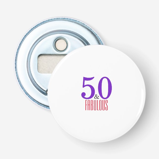 Décapsuleur Bonne 50ème fabuleuse fête (Devant)