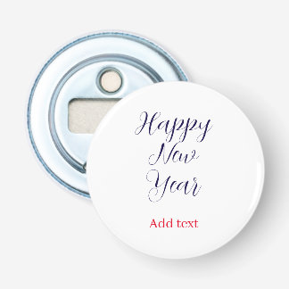 Décapsuleur Bonne année moderne hiver vacances bleu stylé