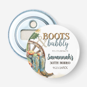 Décapsuleur Boots et Bubbly Country Cowgirl Cactus Anniversair