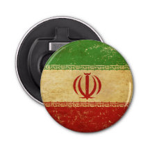Bottle Opener Iran Drapeau design Vintage