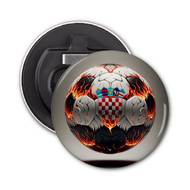 Décapsuleur Boule de football croate fière (Devant)