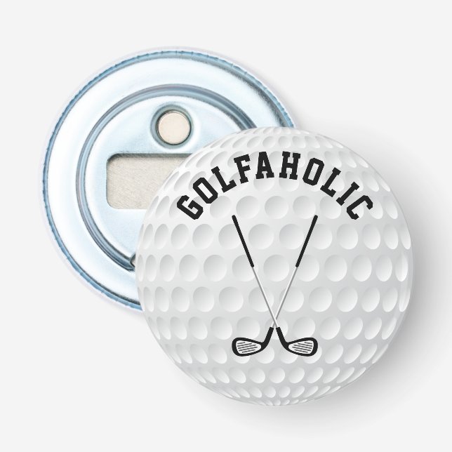 Décapsuleur Boule de golf faite sur commande croisée jouante (Devant)