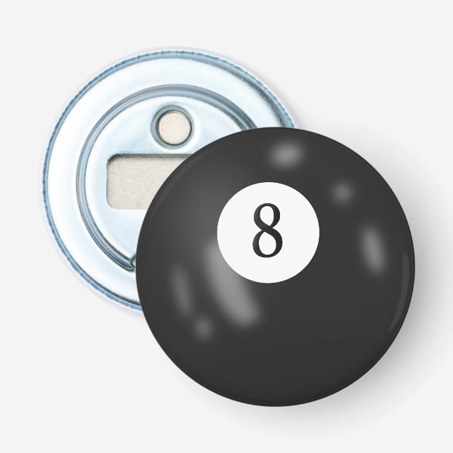 Décapsuleur Boule de huit billard de la piscine (Devant)