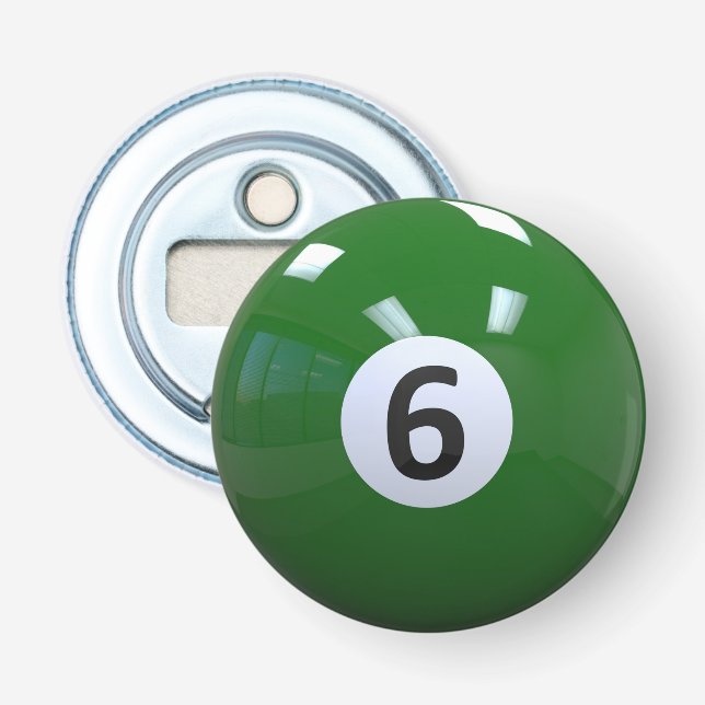 Décapsuleur Boule Green No 6 Billard (Devant)
