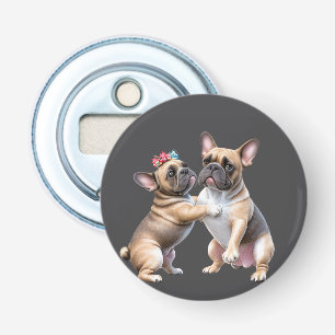 Décapsuleur Bouledogues français amoureux Bouledogue Français
