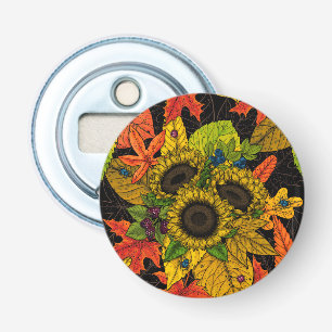 Décapsuleur Bouquet d'automne noir