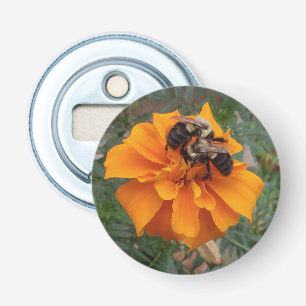 Décapsuleur Bourdons sur une fleur de souci