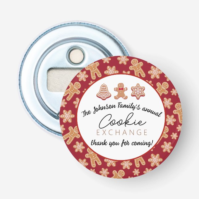 Décapsuleur Bouteille de pain d'épices Ouvrir Cookie Exchange  (Devant)