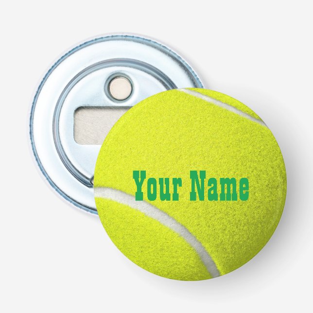 Décapsuleur Bouteille de tennis personnalisée (Devant)