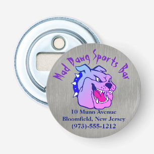 Décapsuleur Bouton en métal brossé pour la promotion des affai