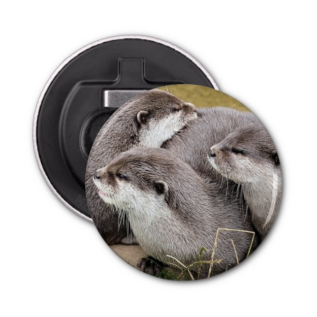 Décapsuleur Bouton OTTERS CUTE Ouverture de bouteille (Devant)