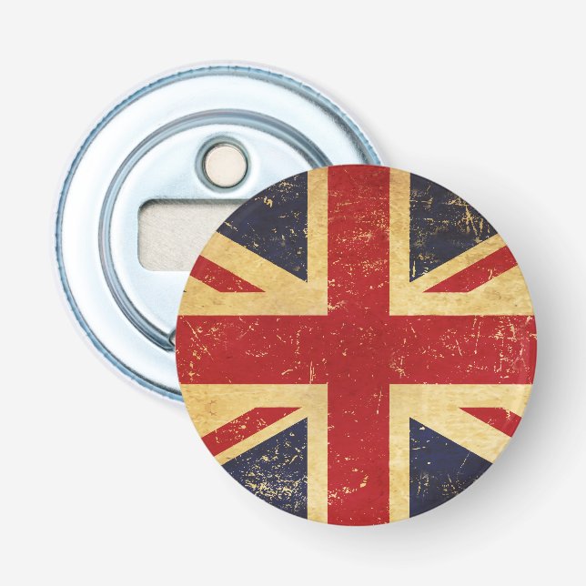 Décapsuleur BRITANNIQUE Drapeau Vintage Bottle Opener (Devant)