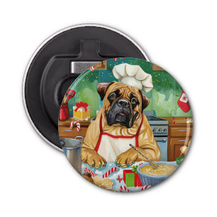 Décapsuleur Bullmastiff Fête Baking : Noël festif