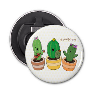 Décapsuleur Cactus trio chantante mignonne dessin animé