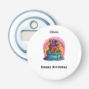 Décapsuleur Cadeau d'anniversaire, gâteau d'anniversaire heure
