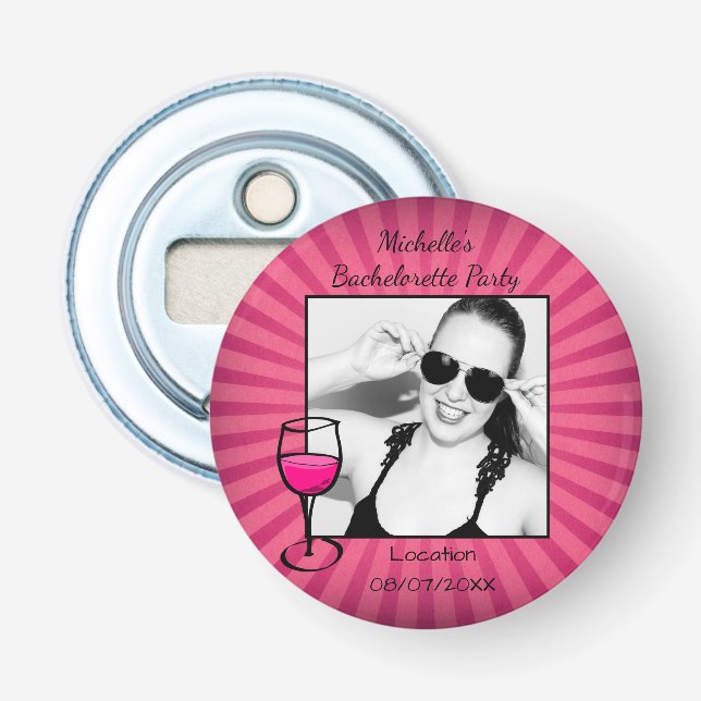 Décapsuleur Cadre Bachelorette personnalisé (Devant)