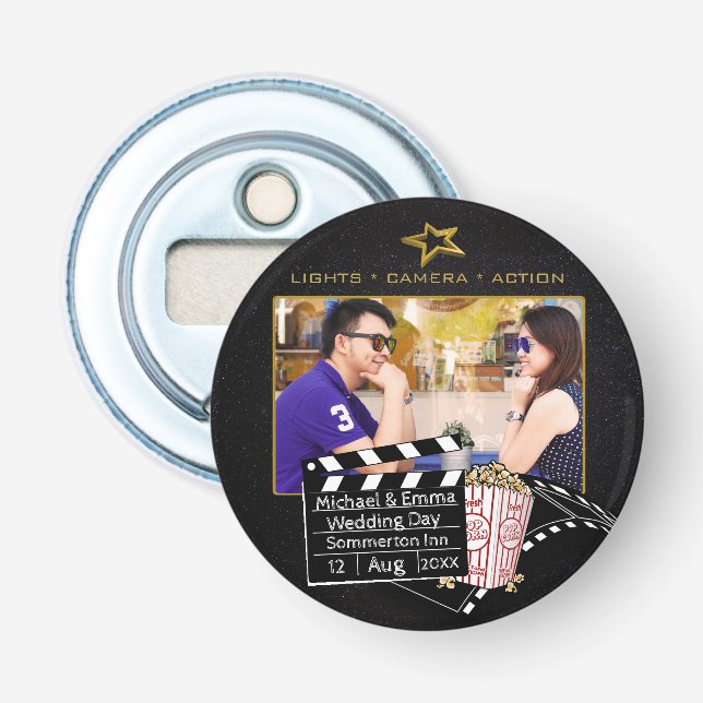 Décapsuleur Cadre d'Étoile de film personnalisé (Devant)