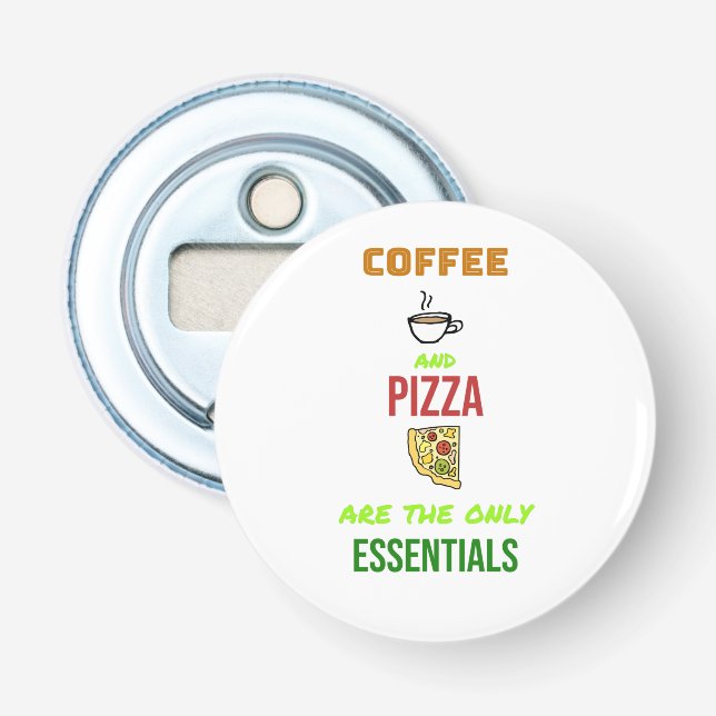 Décapsuleur Café et pizza (Devant)