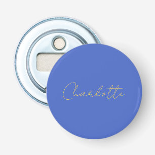 Décapsuleur Calligraphie Or Couleur Deep Royal Nom personnalis