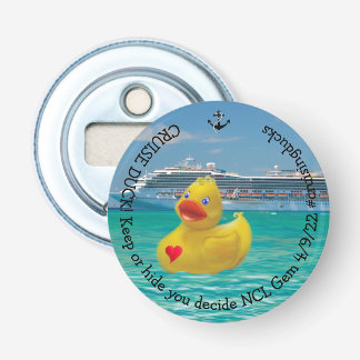 Décapsuleur Canard de croisière customisé pour adultes