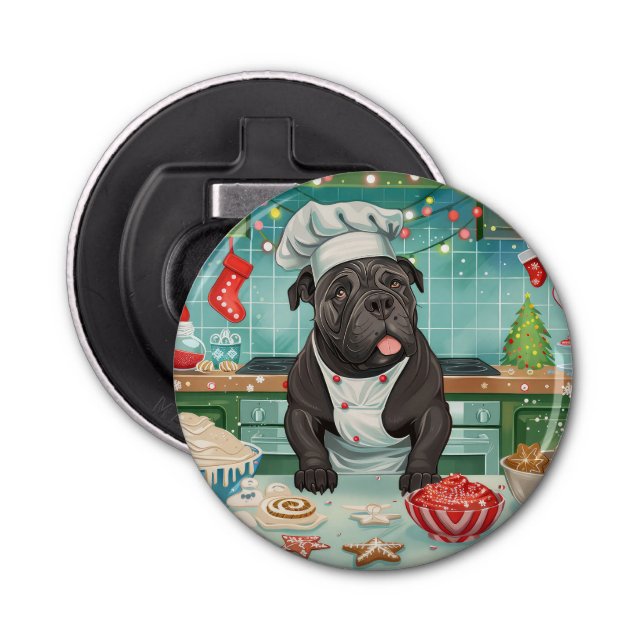 Décapsuleur Cane Corso Gîtes de vacances : Noël festif (Devant)