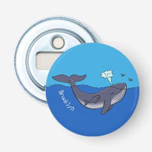 Décapsuleur Caricature de baleine mignonne et de baleine de ve