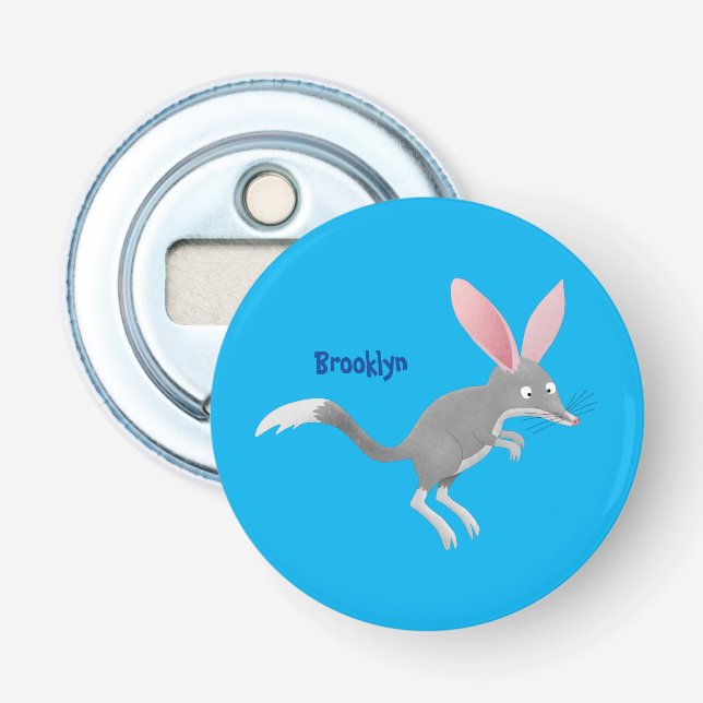 Décapsuleur Caricature de bilby australien très heureuse (Devant)