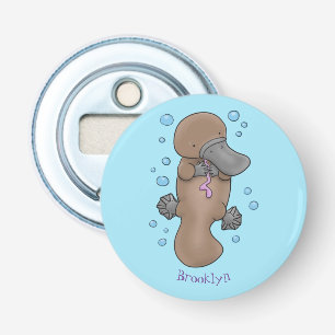 Décapsuleur Caricature de platypus bébé très heureuse