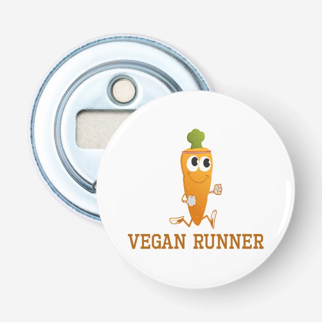 Décapsuleur Carotte Vegan Runner (Devant)