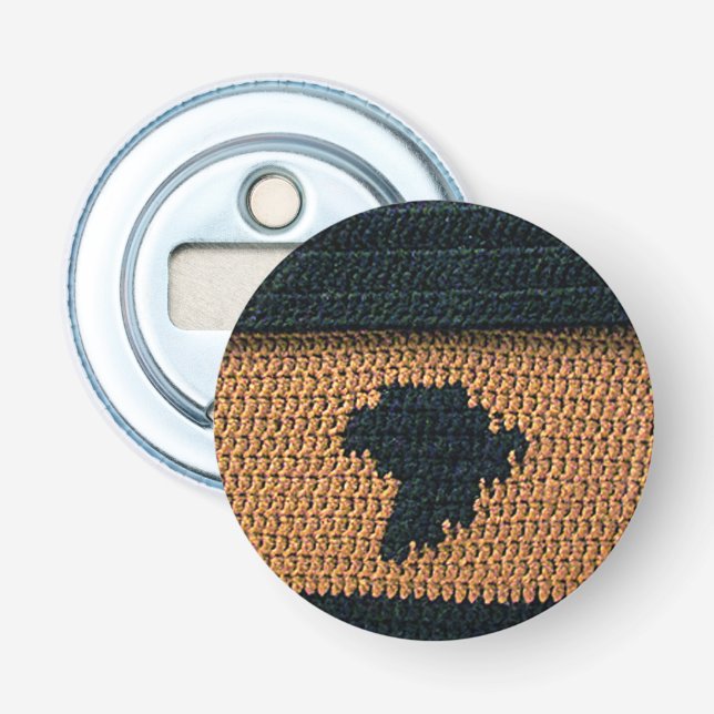 Décapsuleur Carte Afrique Noire Terre Texture Brown Crochet Im (Devant)