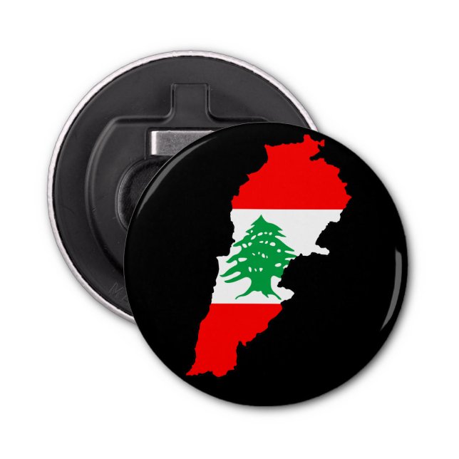 Décapsuleur Carte du Liban avec drapeau (Devant)
