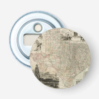 Carte du Texas aux frontières du comté