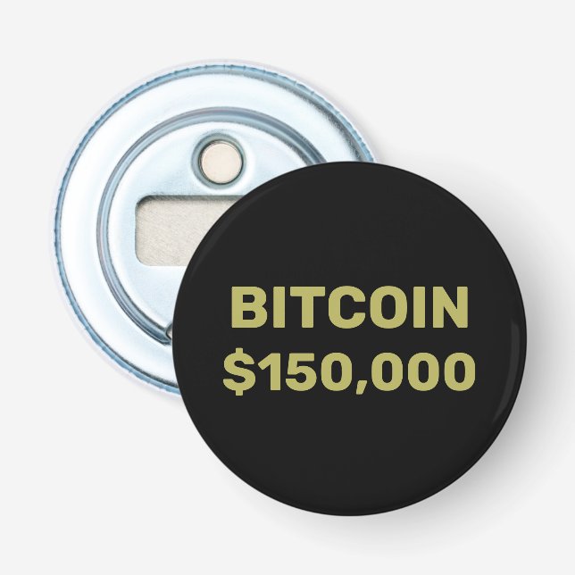 Décapsuleur Célébration de Bitcoin à 150000 (Devant)