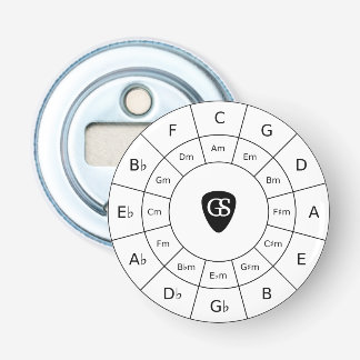 Décapsuleur Cercle Of Fifths - Black Music Theater Graphic Bot