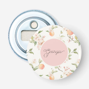 Décapsuleur Cercle Rose Fleur de Fruit Coeur Pêche de Géorgie