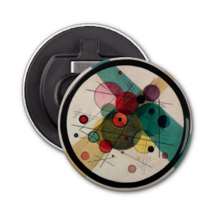 Décapsuleur Cercles Abstraits Kandinsky dans un cercle