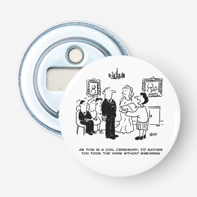 Décapsuleur Cérémonie des Mariages civils dans un bureau d'enr (Devant)