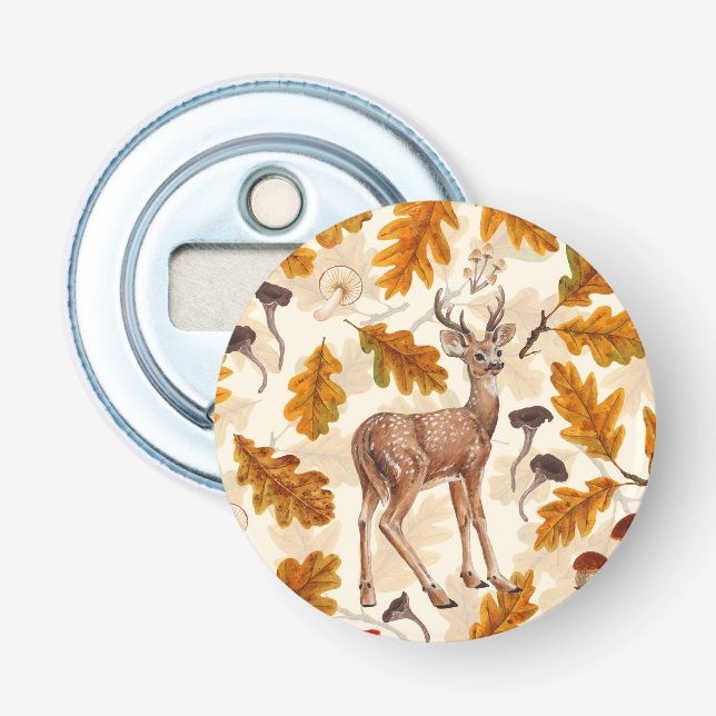 Décapsuleur Cerf dans la forêt automnale (Devant)