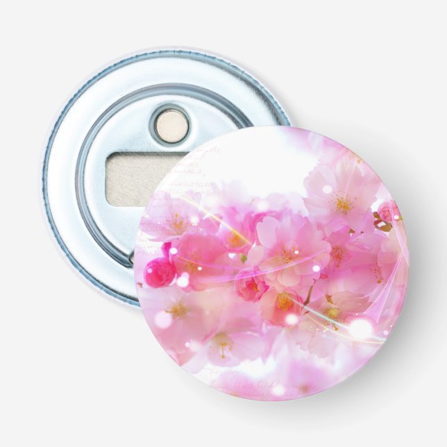 Décapsuleur Cerisier japonais aux fleurs rose pastel (Devant)
