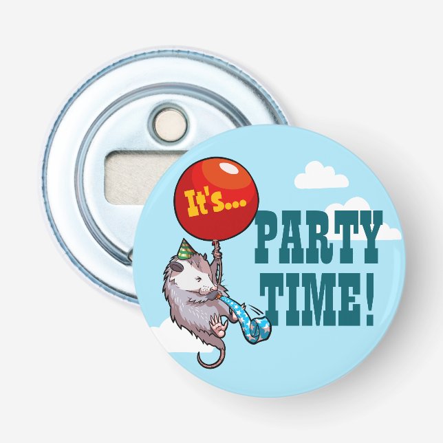 Décapsuleur C'est l'HEURE DE LA FÊTE ! Possum à bulle flottant (Devant)