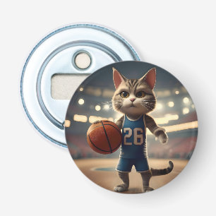 Décapsuleur Chat de basket-ball,