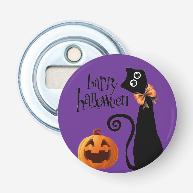 Décapsuleur chat halloween (Devant)