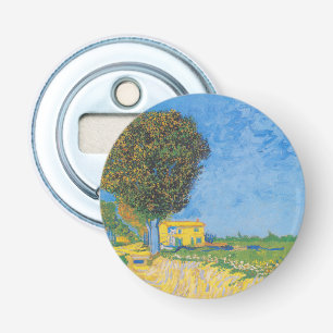 Décapsuleur Chemin ensoleillé vibrant & Maison jaune de Van Go