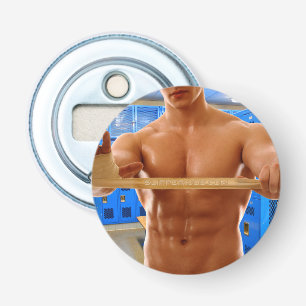 Décapsuleur ChemiseSlipperyJoe homme musclé torse nu abdos poi