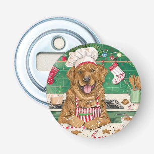 Décapsuleur Chesapeake Bay Retriever en cuisine : Noël festif