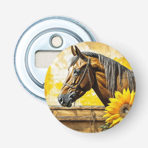 Décapsuleur Cheval et Tournesol Belle Art IA