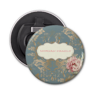 Décapsuleur Chic Elegant Gold Damask Roses