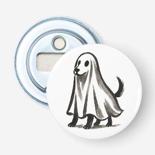 Décapsuleur Chien fantôme en costume – Style d'encre d'Hallowe