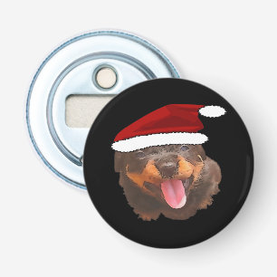 Décapsuleur Chiot Rottweiler Mignon Portant un Chapeau de Père